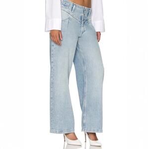 Free People Care Super Sweeper High Rise Wide Leg Jeans Size Small
